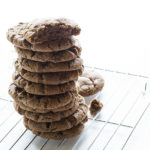 Soft peanut butter cookies made with chocolate graham crackers! 9 ingredients to the best chocolate peanut butter cookies your kids are going to flip over! We call them mud cookies around here...