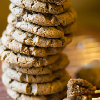 Soft peanut butter cookies made with chocolate graham crackers! 9 ingredients to the best chocolate peanut butter cookies your kids are going to flip over! We call them mud cookies around here...