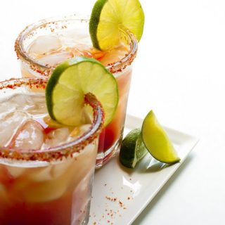 The life changing Spicy Michelada: A Red Beer with Hot Sauce, Lime and a Zesty Salted Rim